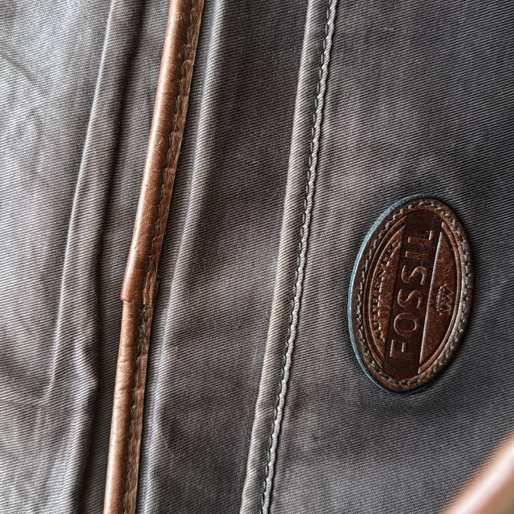 FOSSIL leather messenger bag - Picture 7 of 9